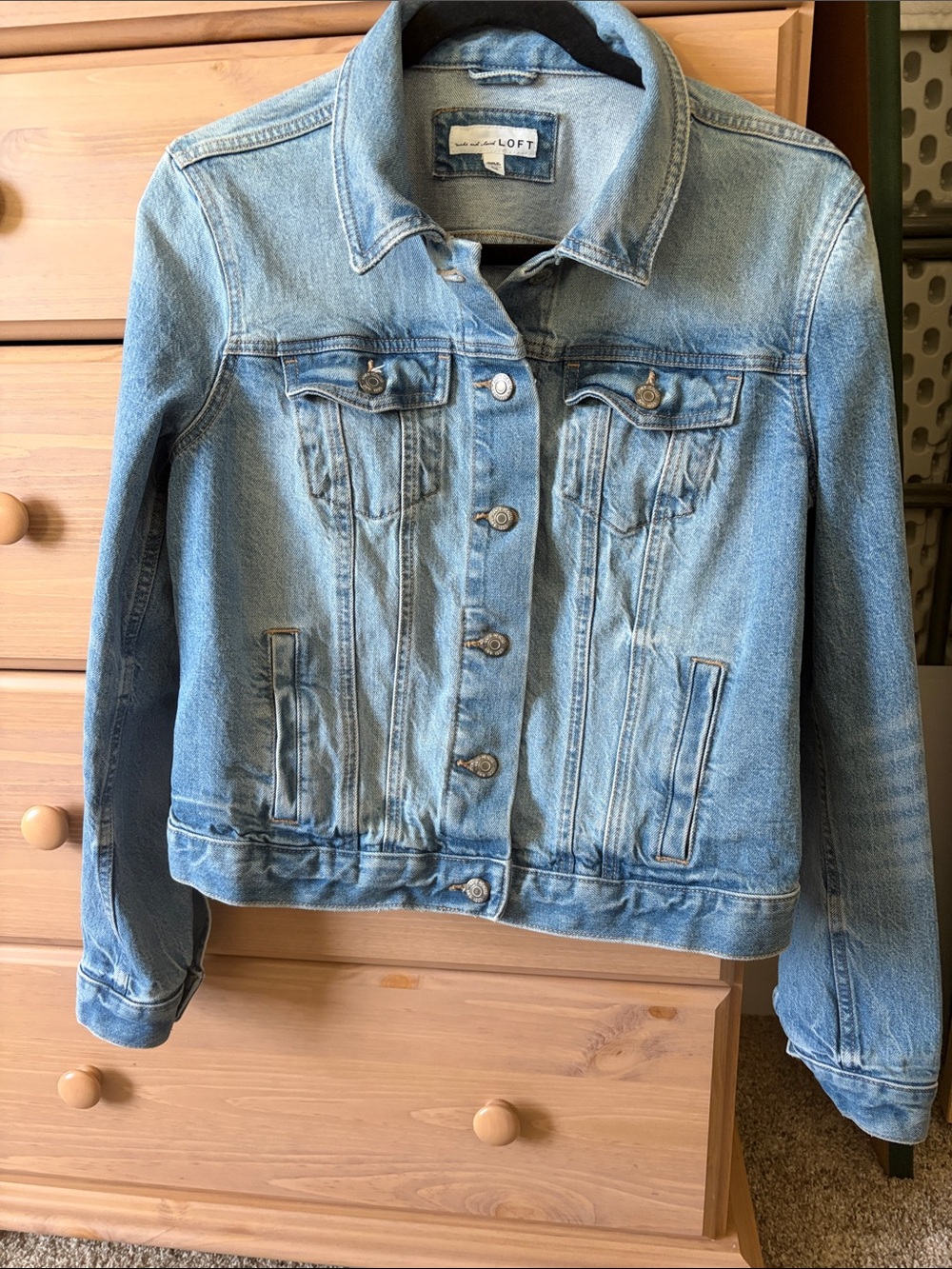 LOFT Light Blue Denim Jacket - Women's Jean Jacket